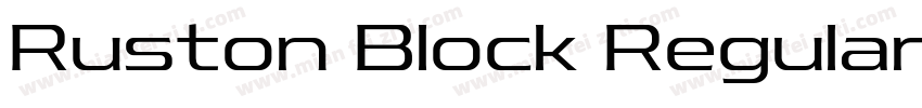 Ruston Block Regular SemiExpanded字体转换